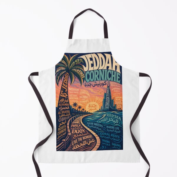 Item preview, Jeddah Corniche Red Sea Waterfront Skyline with King Tower and Al Balad Saudi Arabia designed and sold by Aryabek.
