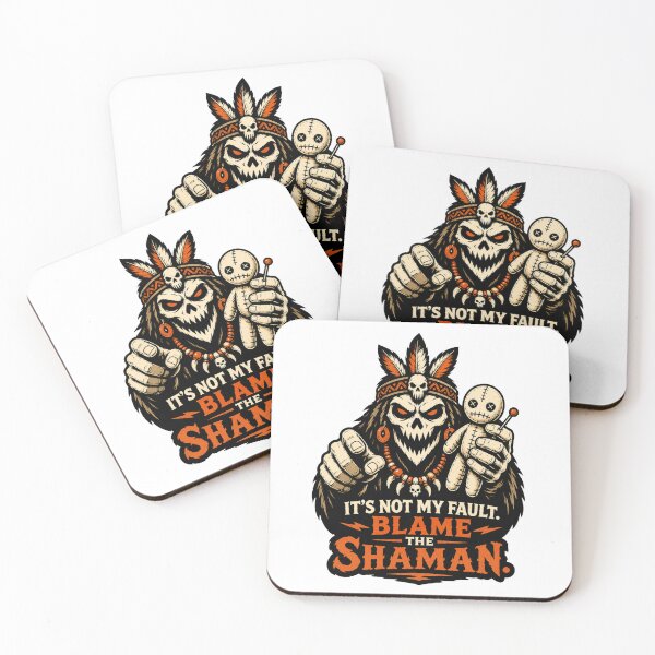Item preview, JuJu Collection - I'ts Not My Fault. Blame The Shaman. designed and sold by Skull and Stich.