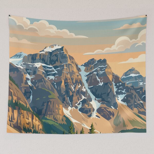 Item preview, Jasper National Park Canada Travel Vintage designed and sold by RareDeerArt.