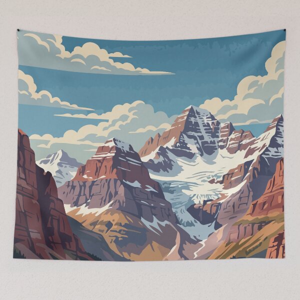 Item preview, Glacier National Park Canada Travel Vintage designed and sold by RareDeerArt.