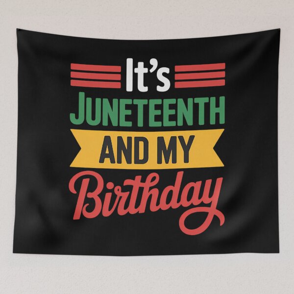 Item preview, Es Ist Juneteenth Und Mein Geburtstag Black 1865 Africa designed and sold by SapfireStuArt.