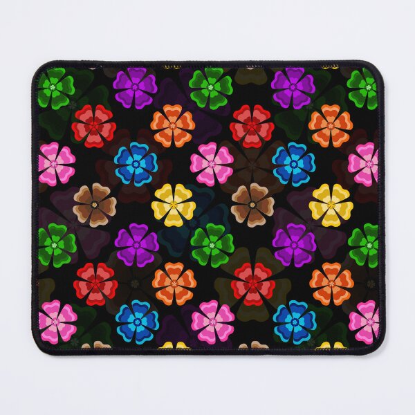 Item preview, Colorful Geometric Floral Petal - Black  designed and sold by PatternTitan.