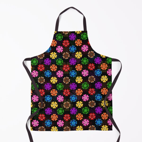 Item preview, Colorful Geometric Floral Petal - Black  designed and sold by PatternTitan.