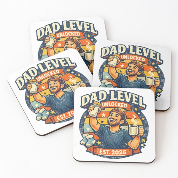 Item preview, Dad Level Unlocked Est 2026 New Dad Shirt designed and sold by Concrete Coffee Studio.