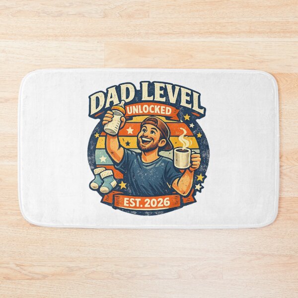 Item preview, Dad Level Unlocked Est 2026 New Dad Shirt designed and sold by Concrete Coffee Studio.