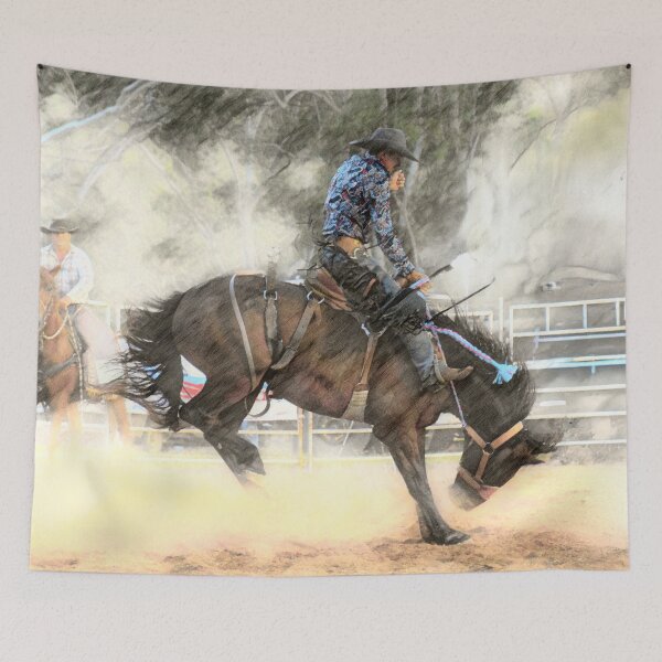 Item preview, ROUGH STOCK RIDER, RODEO BUCKING BRONC designed and sold by Barbara Jean Photo Art And Design.