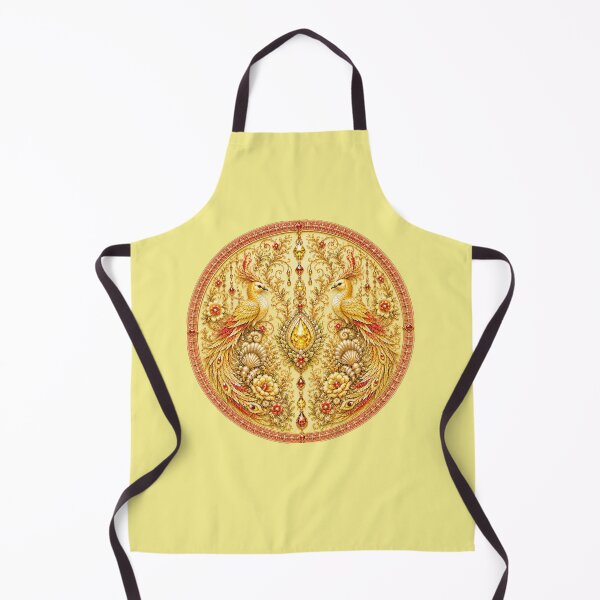 Item preview, Golden Celestial Birds Medallion | Ornate Fantasy Art Nouveau designed and sold by sunbowjp stadio.
