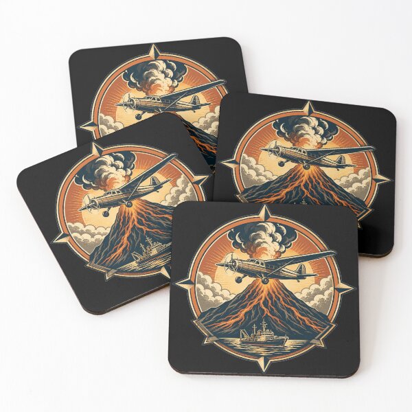 Item preview, Legendary Bush Pilot Over Erupting Volcano Horizon designed and sold by the-dovlat.