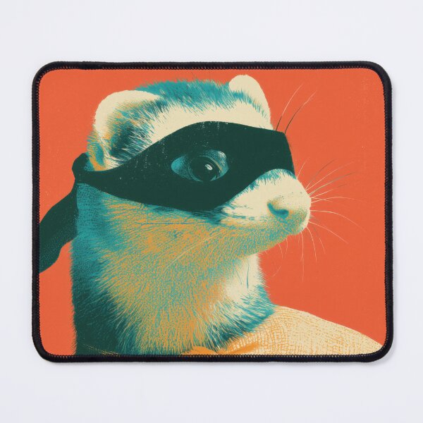 Item preview, FERRET THE TREAT BANDIT ART designed and sold by MarkedArtPrints.