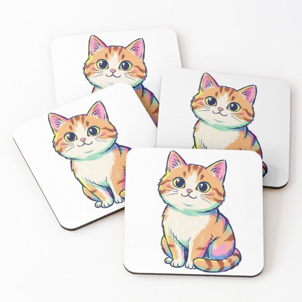Item preview, Cute Colorful Tabby Cat designed and sold by HoloHugDesigns.
