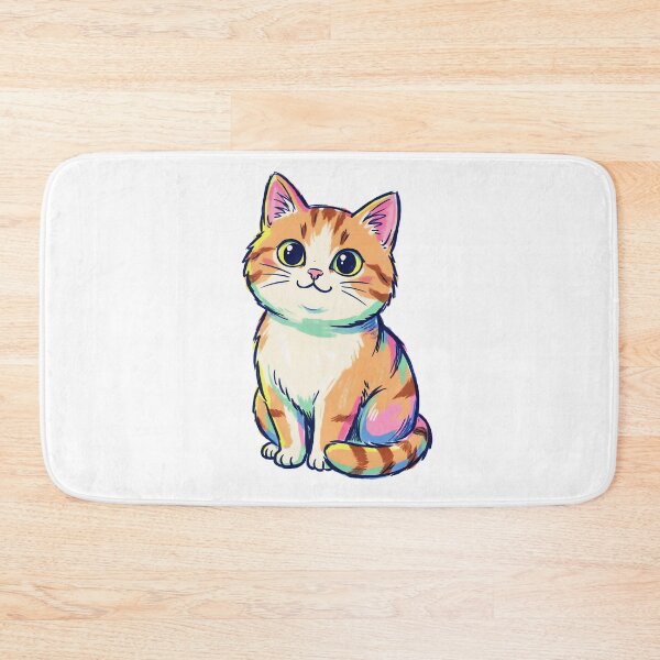 Item preview, Cute Colorful Tabby Cat designed and sold by HoloHugDesigns.
