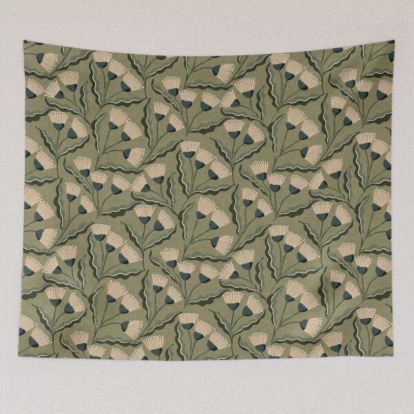 Item preview, Sage Green Native Wildflower Botanical designed and sold by RenattaZare.