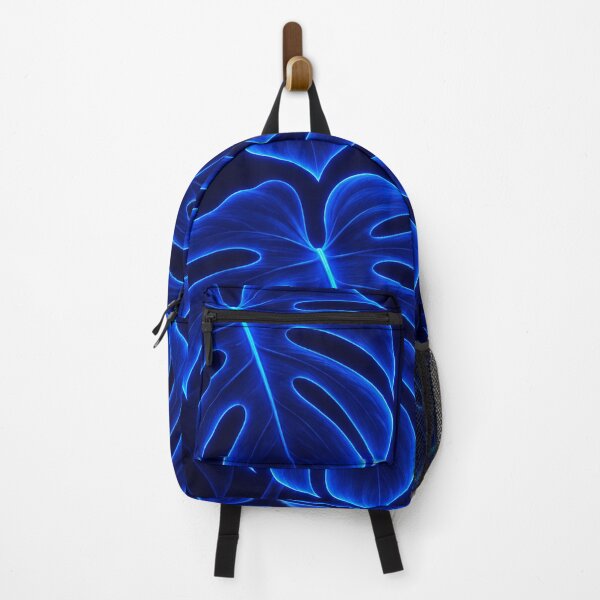 Item preview, Neon Blue Monstera Leaves designed and sold by Owcomm.