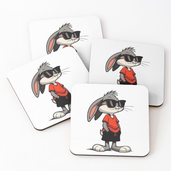 Item preview, Street Style Bunny Rabbit Cartoon Character Wearing Sunglasses Cute Urban Animal Graphic Design designed and sold by ZyloPrints.