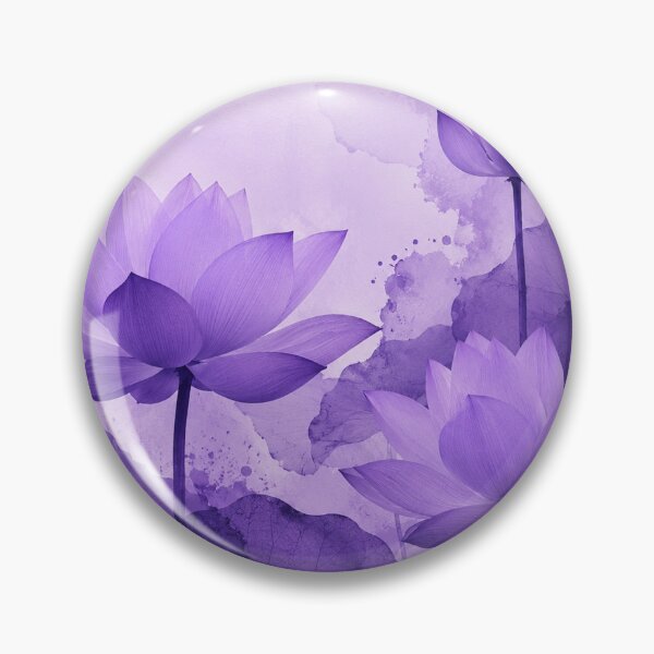 Item preview, Serene Purple Lotus Watercolor designed and sold by Owcomm.