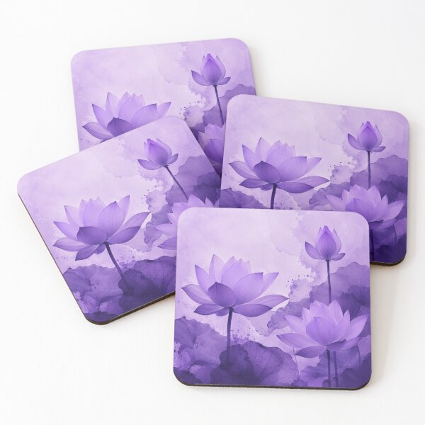 Item preview, Serene Purple Lotus Watercolor designed and sold by Owcomm.