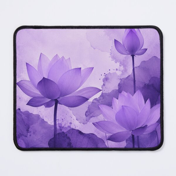 Item preview, Serene Purple Lotus Watercolor designed and sold by Owcomm.