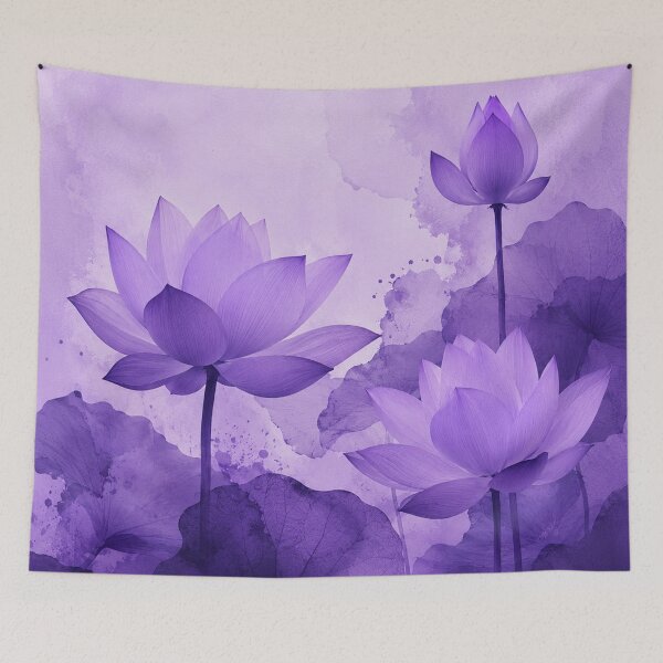 Item preview, Serene Purple Lotus Watercolor designed and sold by Owcomm.