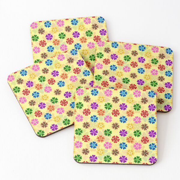 Item preview, Colorful Geometric Floral Petal - Yellow  designed and sold by PatternTitan.