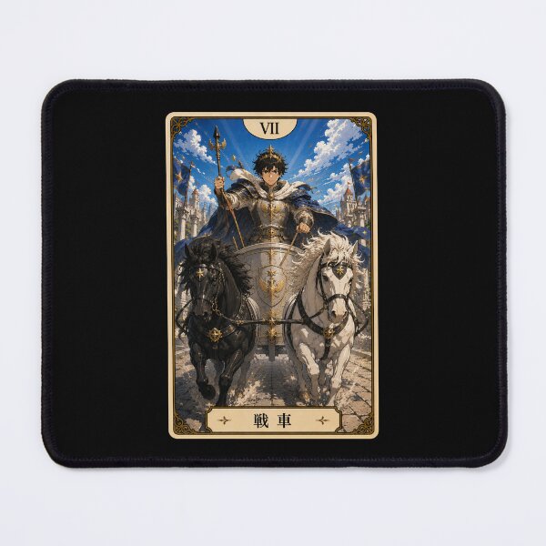 Item preview, Tarot card the chariot in anime style designed and sold by ProjecTees.