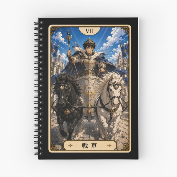 Item preview, Tarot card the chariot in anime style designed and sold by ProjecTees.