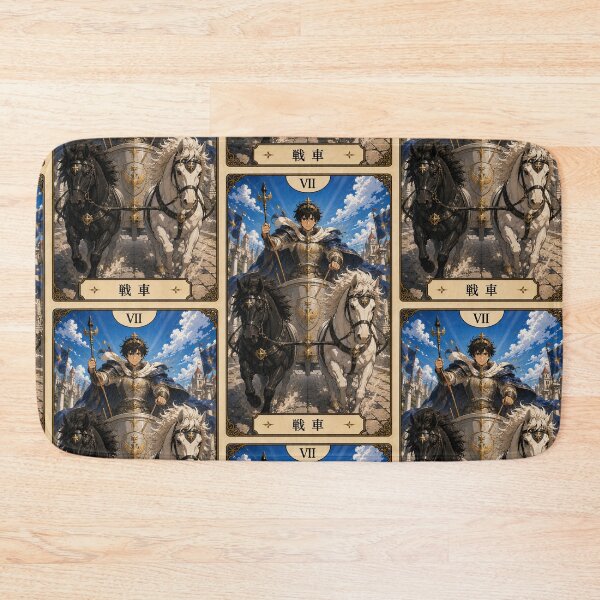 Item preview, Tarot card the chariot in anime style designed and sold by ProjecTees.