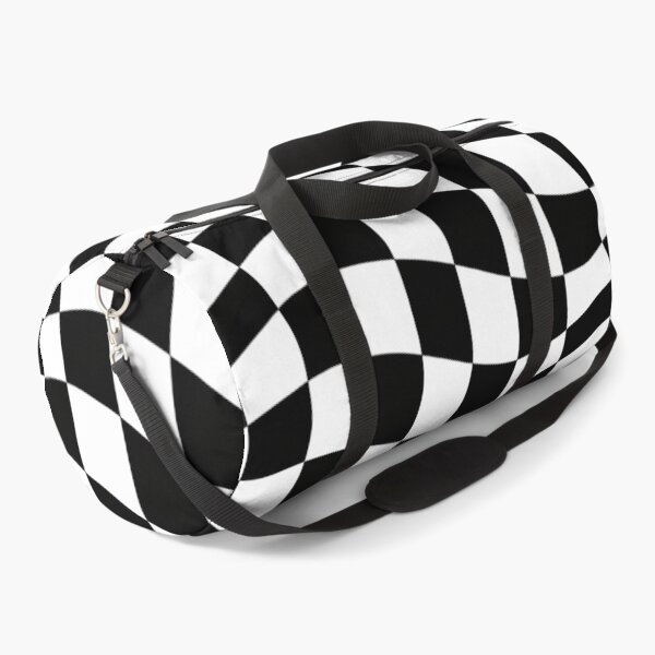 Item preview, Wavy Black and White Checkered Pattern designed and sold by Owcomm.