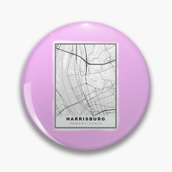 Item preview, Minimalist Harrisburg Map designed and sold by Tamas Das.