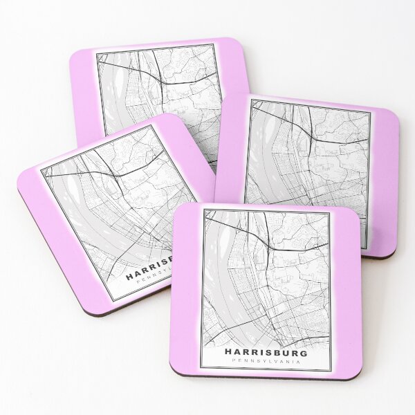 Item preview, Mapa minimalista de Harrisburg designed and sold by Tamas Das.