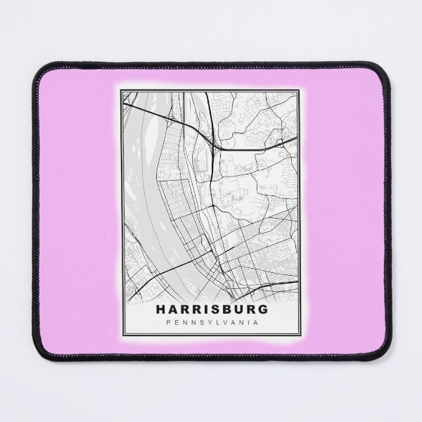 Item preview, Minimalist Harrisburg Map designed and sold by Tamas Das.