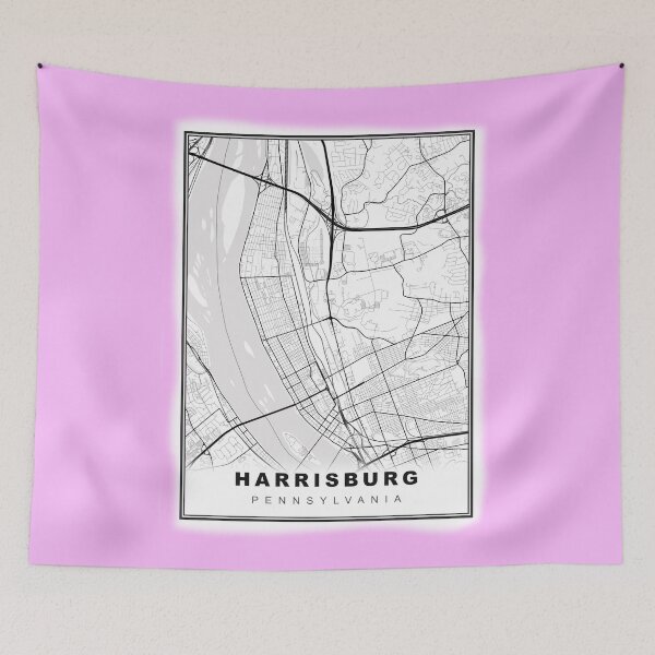 Artikelvorschau, Minimalistische Harrisburg-Karte entworfen und verkauft von Tamas Das.