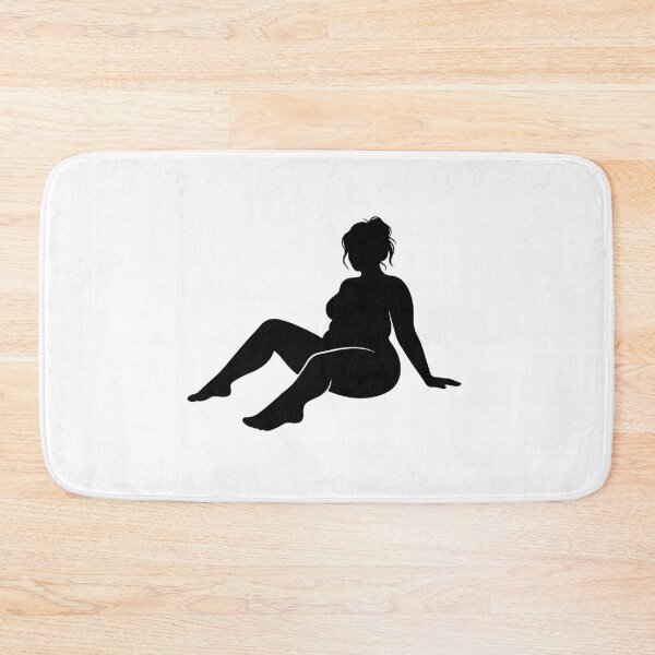 Aperçu de l'œuvre Silhouette de femme ronde, positivité corporelle grande taille, esthétique créée et vendue par raedattia.
