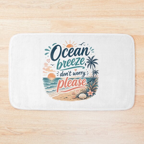 Item preview, Ocean Breeze Don’t Worry Please Summer Beach Sticker – Tropical Sunset Aesthetic Design designed and sold by Artimax-Studio.