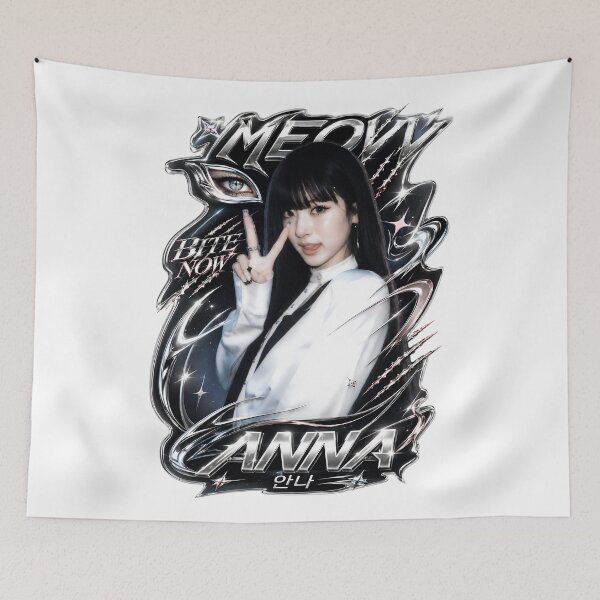 Item preview, Anna MEOVV BITE NOW Dreamy Kpop Fan Art designed and sold by Valereekmerch.