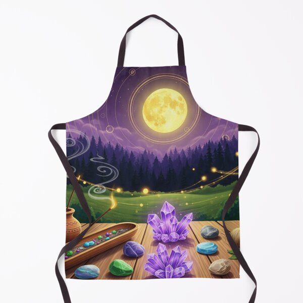 Item preview, Full moon altar - Crystals, incense, and vegetal offerings designed and sold by NeyhineAngelionShop.