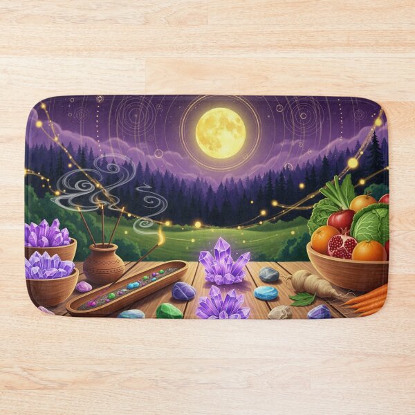 Item preview, Full moon altar - Crystals, incense, and vegetal offerings designed and sold by NeyhineAngelionShop.