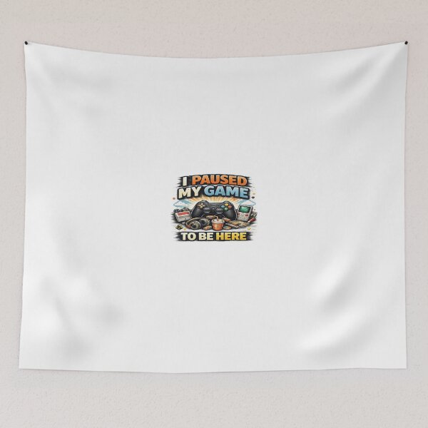 Item preview, I Paused My Game to Be Here – Funny Gamer Life Vintage Design designed and sold by Artisan Finds Online.