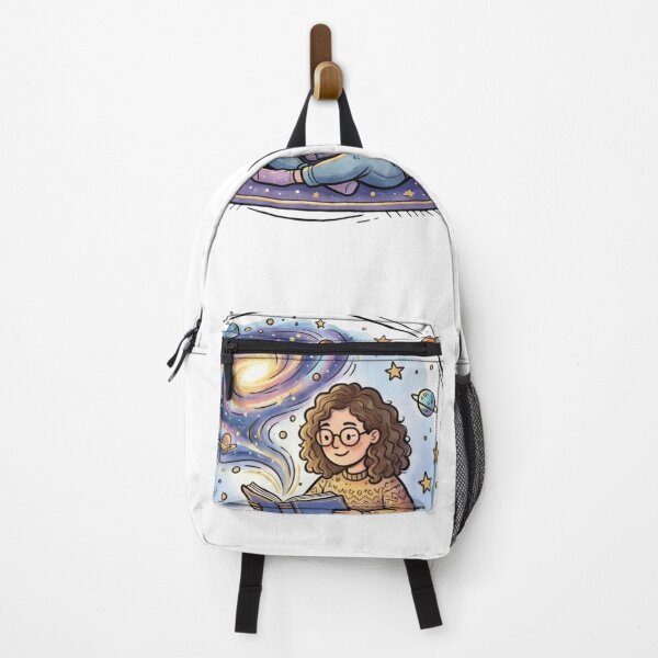 Item preview, Book Lover Gift | Cosmic Reader Space Art | Cute Kawaii Galaxy Reading Girl | Astronomy Bookworm | Cozy Library Decor designed and sold by Cosmic Doodle Co..