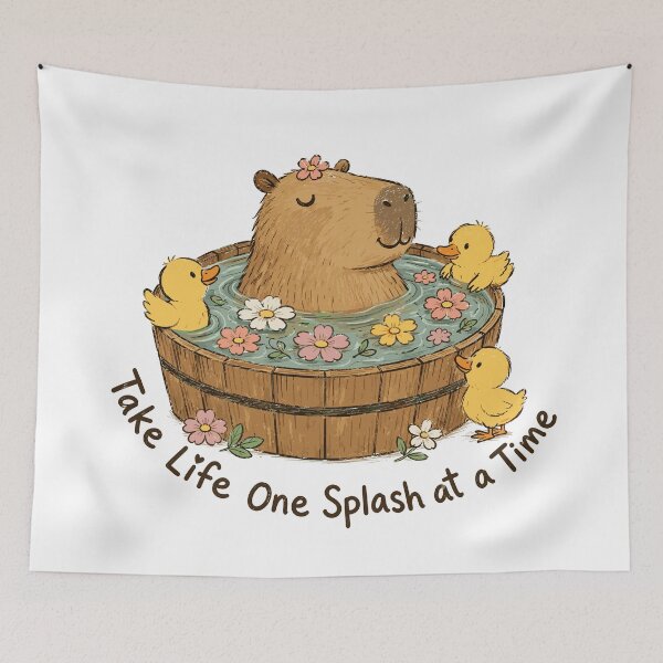 Item preview, Pond Philosopher - Cute Capybara designed and sold by bapupa.