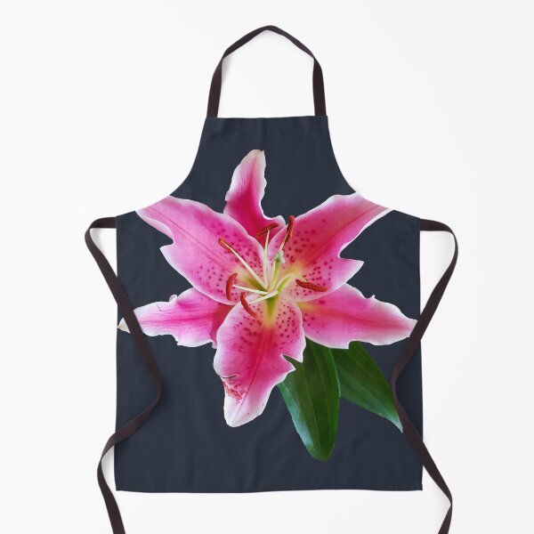 Item preview, Stargazer Lily Flower on Dark Blue Square designed and sold by ellenhenry.