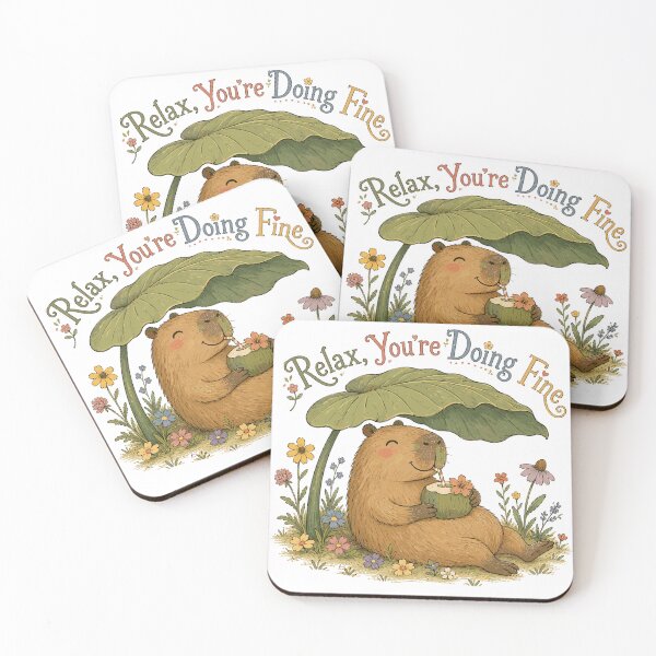 Item preview, Sunny Soaker - Cute Capybara designed and sold by bapupa.
