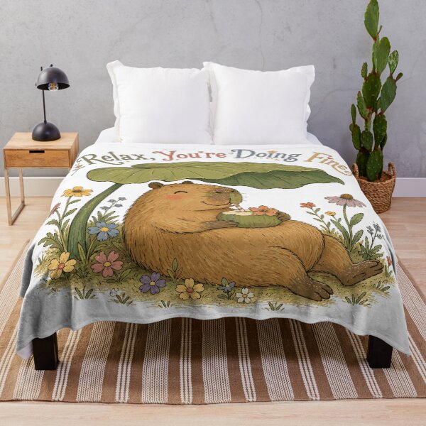 Item preview, Sunny Soaker - Cute Capybara designed and sold by bapupa.