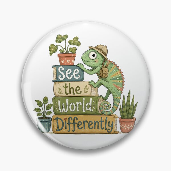 Item preview, Curious Climber - Cute Chameleon designed and sold by bapupa.