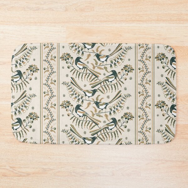 Item preview, Ivory Folk Bird Garden Botanical Border designed and sold by RenattaZare.