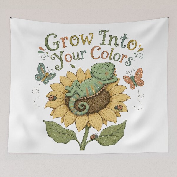 Item preview, Sunny Perch - Cute Chameleon designed and sold by bapupa.