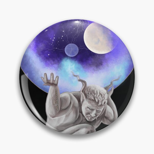 Item preview, Atlas carrying the Universe, handpainted picture designed and sold by AK-Hevonen.