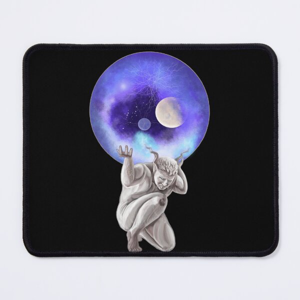 Item preview, Atlas carrying the Universe, handpainted picture designed and sold by AK-Hevonen.