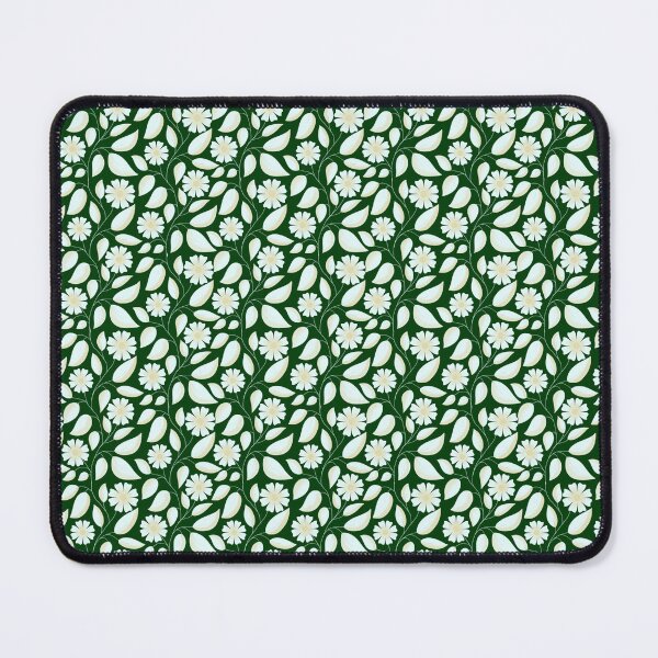 Item preview, Green and White Botanical Floral Pattern designed and sold by LyoniHERA.