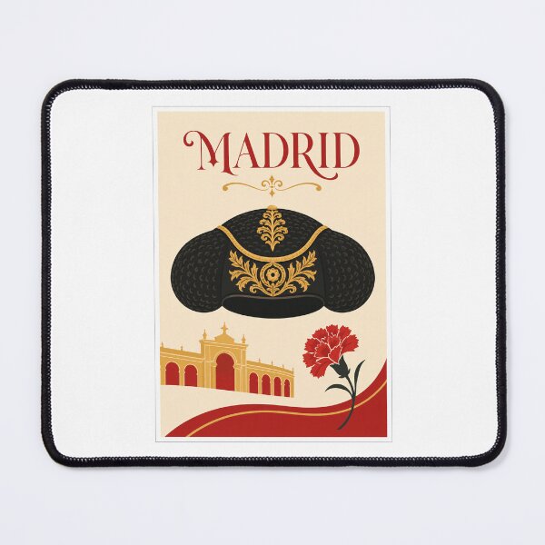 Item preview, Madrid Bullfighter Hat Travel Poster designed and sold by Beyond Destinations.