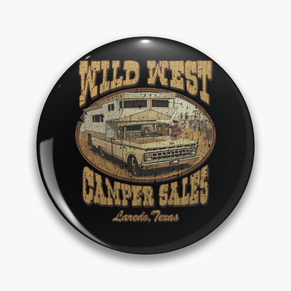 Item preview, Distressed Oval Emblem Showing a Truck Bed Camper Shell designed and sold by rmd15.